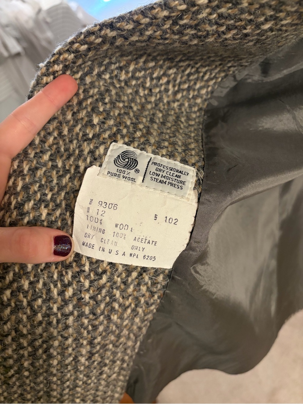 VINTAGE WOOL COAT - SAXTON HALL - Picture 3 of 7